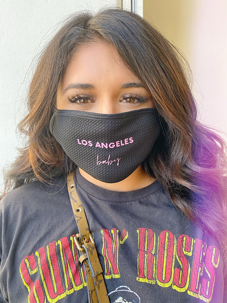 Los Ángeles baby Black mask